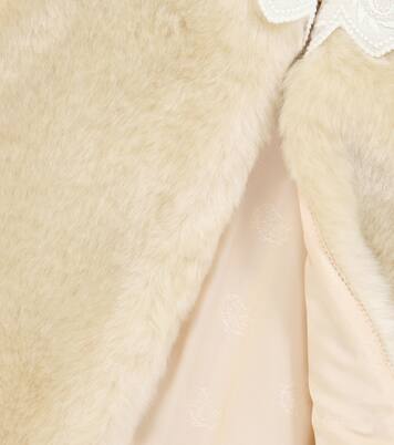 Baby faux fur waistcoat | Chloé Kids