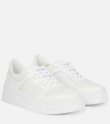 Baskets GG en cuir embossé | Gucci