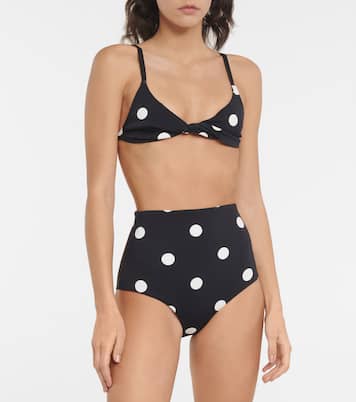 Devin polka-dot bikini top | SIR