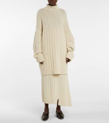 Gonna Dejan in cashmere a vita alta | The Row