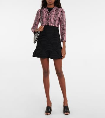 Cardigan cropped in jacquard | Alaïa