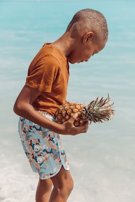 Aderi printed swim trunks | Louise Misha