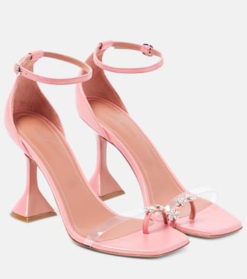 Daisy embellished leather sandals | Amina Muaddi