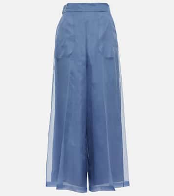 Pantalon de mariée ample Fiume en soie | Max Mara