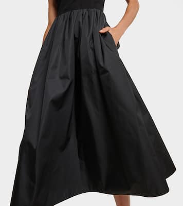 Vestido midi con cuello mock | Prada
