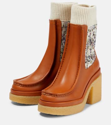 Jamie leather Chelsea boots | Chloé