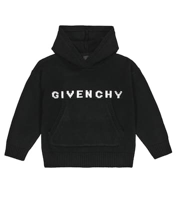 Felpa in lana e cashmere con cappuccio | Givenchy Kids