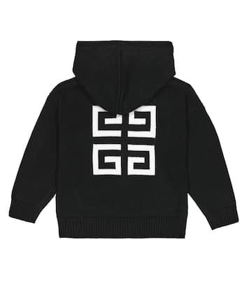 Felpa in lana e cashmere con cappuccio | Givenchy Kids