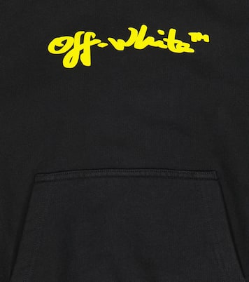 Felpa in jersey di cotone con cappuccio | Off-White Kids