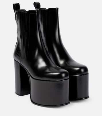 Club platform leather ankle boots | Valentino Garavani