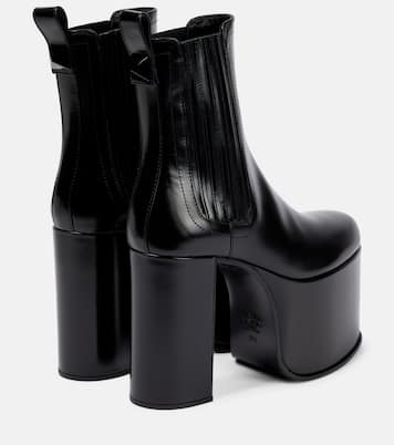 Club platform leather ankle boots | Valentino Garavani