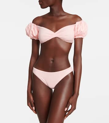 Puff-sleeve bikini top | Giambattista Valli
