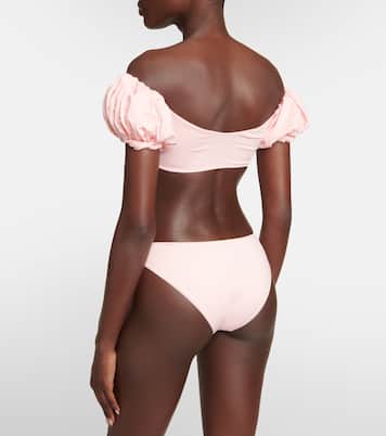 Puff-sleeve bikini top | Giambattista Valli