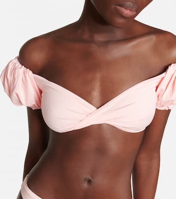 Puff-sleeve bikini top | Giambattista Valli
