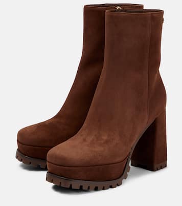 Harlem suede platform ankle boots | Gianvito Rossi