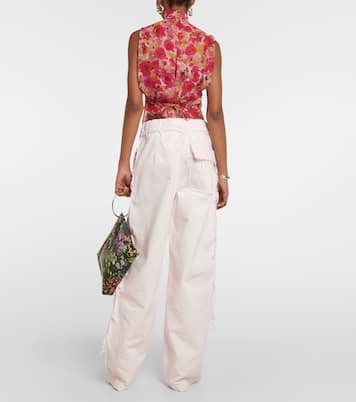 High-rise denim cargo pants | Dries Van Noten