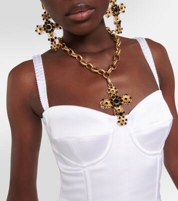 x Kim – Robe en satin | Dolce&Gabbana