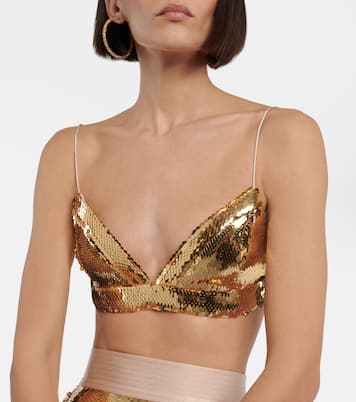 Aine sequined bralette | Alex Perry