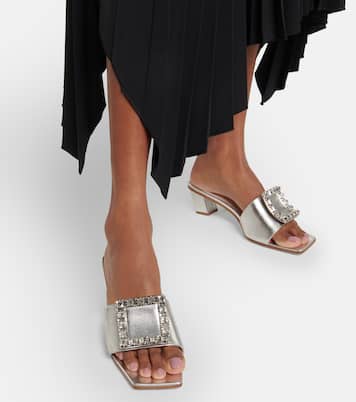 Pantoletten Love 45 aus Leder | Roger Vivier