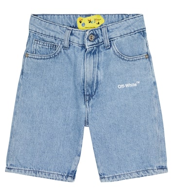 Denim Bermuda shorts | Off-White Kids