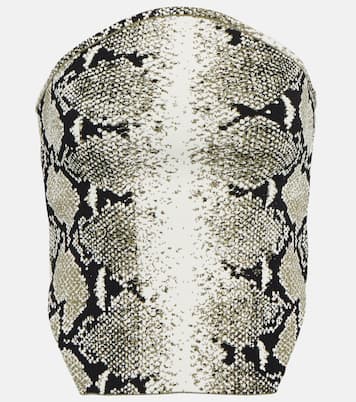 Top con estampado de serpiente | Khaite