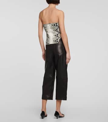 Top con estampado de serpiente | Khaite