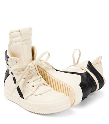 Geobasket leather high-top sneakers | Rick Owens Kids