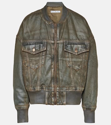Coated denim bomber jacket | Acne Studios