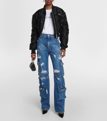 T-shirt cropped in jersey di cotone | Dolce&Gabbana