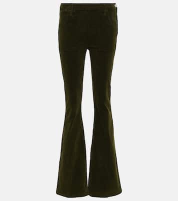 Le Slim Palazzo high-rise corduroy flared pants | Frame