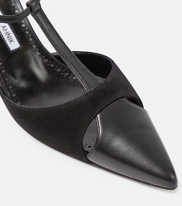 Pumps Gala 50 aus Veloursleder und Leder | Manolo Blahnik