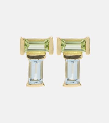 Boucles d'oreilles Tu Y Yo en or 9 ct et pierres précieuses  | Aliita