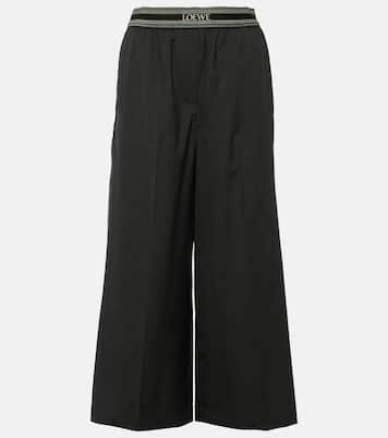 Weite Hose aus Wolle | Loewe