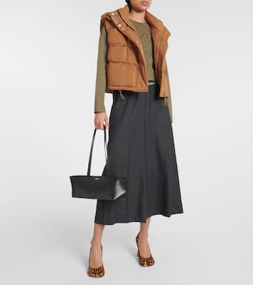 Weite Hose aus Wolle | Loewe