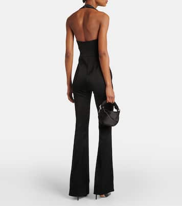 Mono flared con cuello halter | Galvan