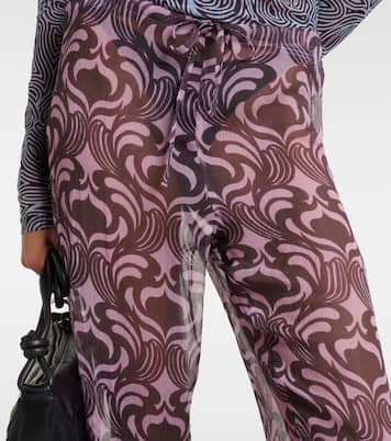 Pantaloni regular Pachas in seta | Dries Van Noten