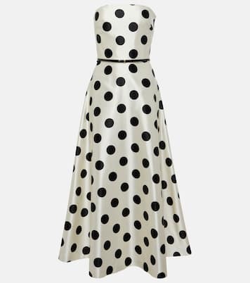 Abito lungo Cippo in cotone e seta a pois | Max Mara
