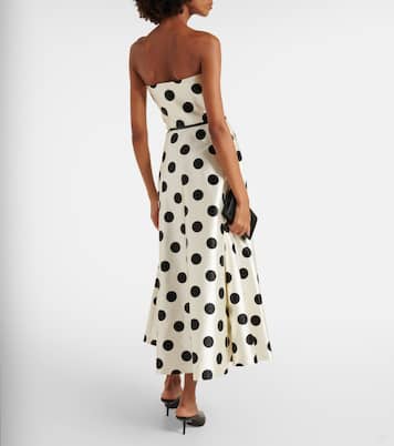 Abito lungo Cippo in cotone e seta a pois | Max Mara