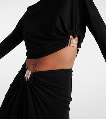 Abito lungo in jersey con cut-out | Christopher Esber