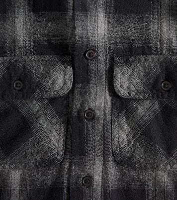 Camisa Rizz de algodón a cuadros con capucha | Molo