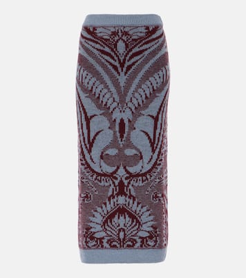 Midirock aus Woll-Jacquard | Etro