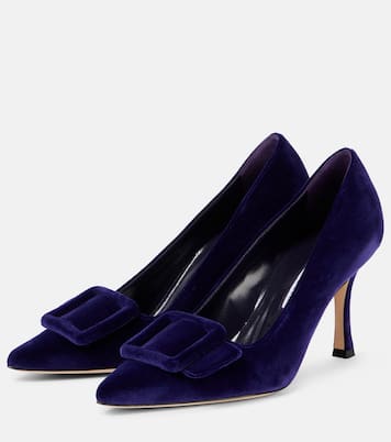 Pumps Maysale 90 in velluto | Manolo Blahnik