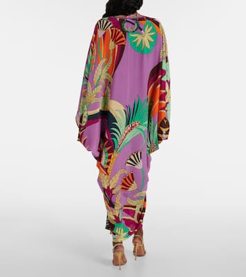 Printed silk kaftan | Camilla