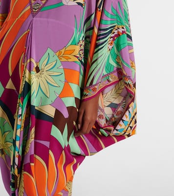 Printed silk kaftan | Camilla