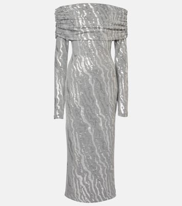 Sequined jersey midi dress | Rotate