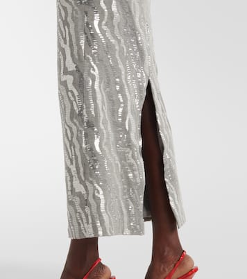 Sequined jersey midi dress | Rotate