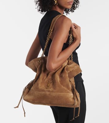 Cabas Jamie Shopping en daim | Saint Laurent