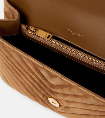 Borsa a tracolla College Medium in suede | Saint Laurent