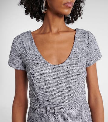 Sequined tweed midi dress | Alessandra Rich