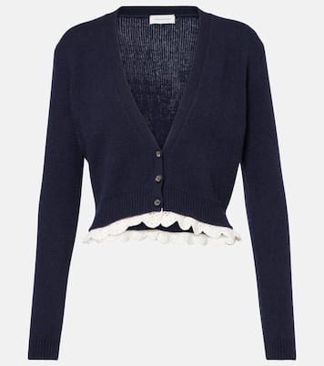 Cardigan en cachemire à dentelle | Magda Butrym
